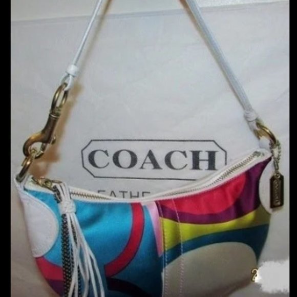 Coach Scarf Print Kaidee Mini Satchel